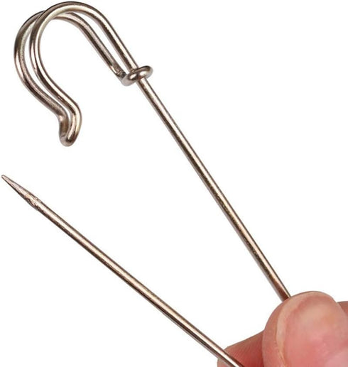 50 Pcs Safety Pins Heavy Duty Large Safety Pins Steel (Silver)...