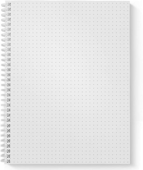 Softcover Embrace The Suck 8.5" x 11" Humorous Notebook, 120 Dot Grid Pages and Durable Gloss Laminated Cover. White Wire-o Spiral. Made in the US...