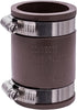 Fernco 1056-150 1-1/2-in. Flexible PVC Pipe Coupling for Cast Iron and Plastic Plumbing Connections in Brown...