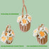 Car Hanging Ornament Cute Crochet Plant Rear view Mirror Pendant Decoration Handmade Knitted Mirror Hanging Car Interior Accessories Gardening Han...