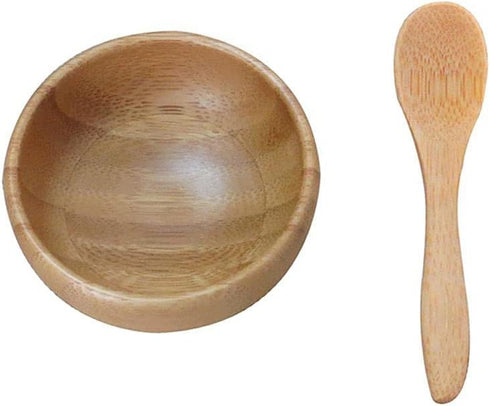 Eco Bamboo Mixing Bowl - Cute Small Facial Skin Care Mixing Bowl DIY Homemade Mini Cosmetic Tool Sets...