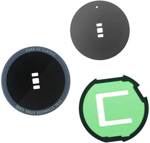 ubrokeifixit Gear S3 Classic Back Rear Door Glass Cover Case Replacement with Adhesive for Samsung Gear S3 Classic SM-R770 SM-R775...