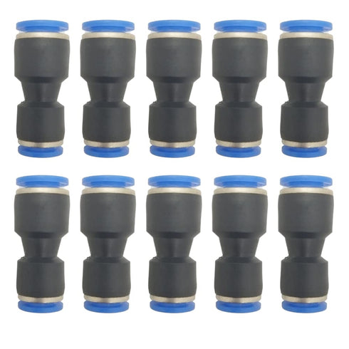 zjxed 5/16" OD x 1/4" OD Pneumatic quick Connector Push to Connect fittings Straight reducer Union/Coupler (Pack of 10)...
