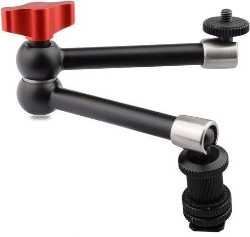 CAMVATE 11 inch Adjustable Articulating Friction Magic Arm Compatible with LCD Monitor, DSLR Camera Rig, LED Lights, Flash Light - 1477...