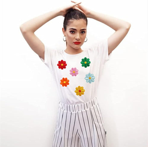 39PCS Flowers Embroidered Iron on Patches Butterfly Daisy Applique Decoration Sewing Patches for Cloting Bags Caps Jackets Hat Jean...