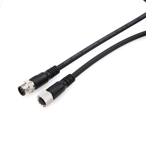 Actuator Sensor Signal Shielded Cable M12 A Code 5 Pin Male to 5 Pin Female for Industrial Controls Automation Device Network DeviceNet CANopen IO...