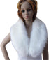 Long Men Women Faux Fur Collar Winter Warm Wrap Stole Scarf Shawl Shrug...