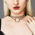 CLOACE Punk Leather Choker Necklace Black Gothic Collar Chokers Necklaces Wide Leathers Costume Jewelry Accessories for Women...