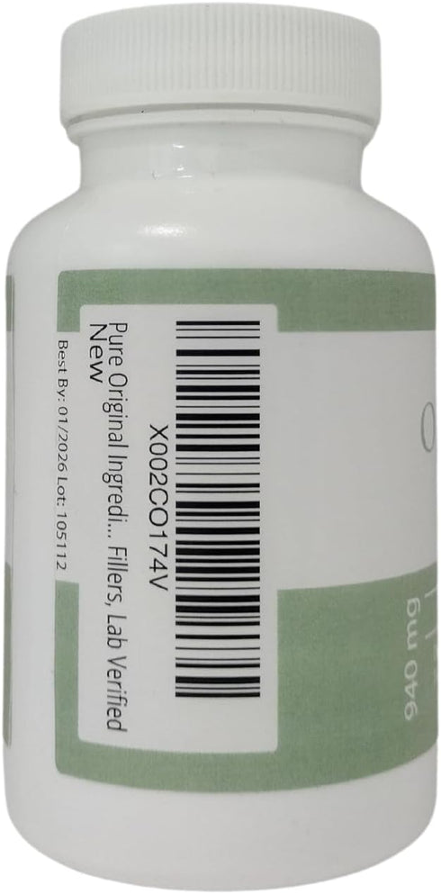 PURE ORIGINAL INGREDIENTS Olive Leaf, (100 Capsules) Always Pure, No Additives Or Fillers, Lab Verified...