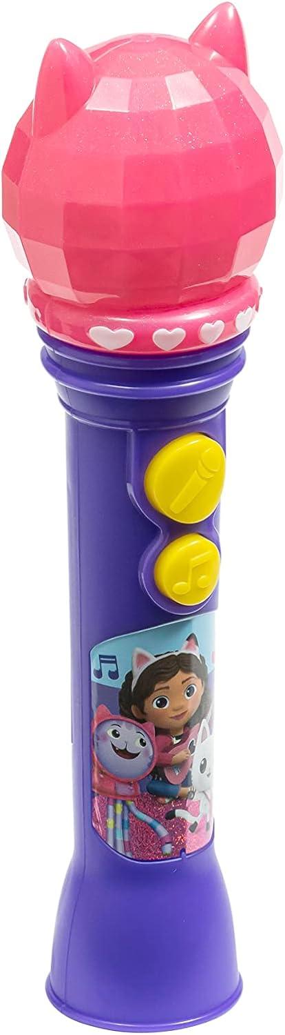 DreamWorks Gabby's Dollhouse Toy Microphone for Kids, Musical Toy for Girls with Built-in Song, Kids Microphone Designed for Ages 3 and Up...
