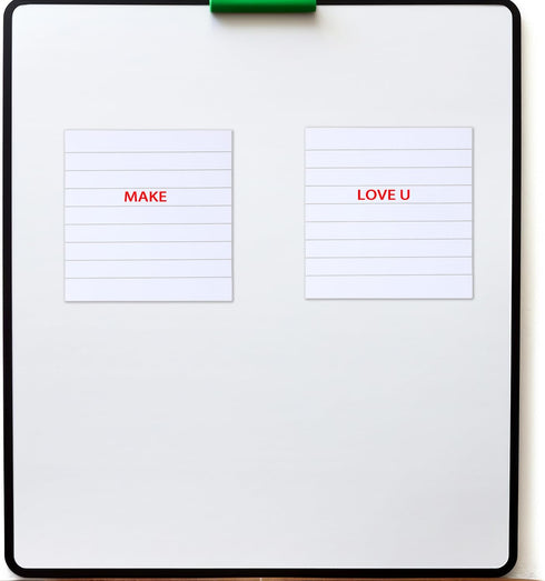 2 Pack Sticky Notes with Line 7.5x7.5cm Self-Stick Book Tabs Paper Markers Sticky Notes Pad 100 Sheets (White)...