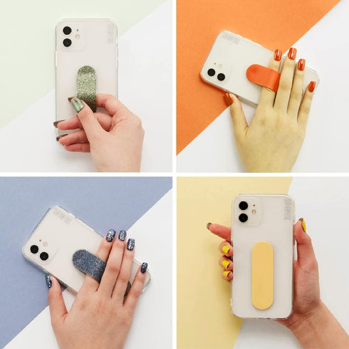 Multiband Original Phone Grip, Secure Hand Strap Holder, Slim Fashionable Finger Loop Selfie Grip, Phone Stand Compatible with Most Smartphones - ...