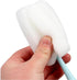 GUDEKIKL 2Pcs Sponge Clean Bottle Brush,Long Handle Plastic Sponge Brush,Flexible Sponge Cleaner Brush,Kitchen Cleaning Cup Brush for Glasswares...