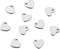 Pandahall 100pcs Heart 304 Stainless Steel Tiny Double Side Pendants Charms 10x9mm for Bracelet Jewelry Making...