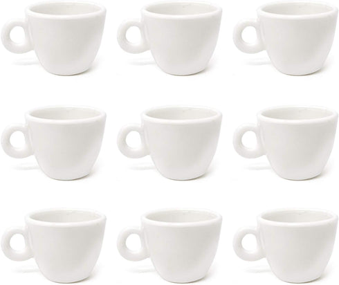 Honbay 10PCS Dollhouse Mini Coffee Cups White Plastic Coffee Cups Dollhouse Miniatures Food Kitchen Room Decoration Accessories Simulation Mini Co...