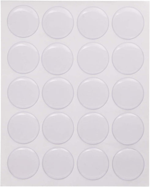 Shapenty 1Inch/25mm Clear Round Epoxy Resin Dome Stickers Circles Dots for Bottle Cap Pendant Necklace Magnets Jewelry Art Craft Hair Bows Scrapbo...