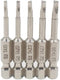 Fixinus 5 Pieces Magnetic Triangle Screwdriver Bits Set, 1/4 Inch Hex 1.8/2.0/2.3/2.7/3.0 Triangle Screwdriver Bits S2 Steel Triangle Drill, 50 mm...