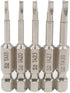 Fixinus 5 Pieces Magnetic Triangle Screwdriver Bits Set, 1/4 Inch Hex 1.8/2.0/2.3/2.7/3.0 Triangle Screwdriver Bits S2 Steel Triangle Drill, 50 mm...