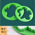 SK 5-Piece Peony Fondant Cutters Set Sugarcraft Modeling Tools Kit for Cake Decoration Green...