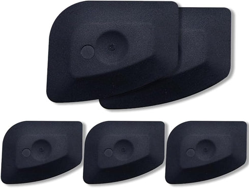 Pan Scraper Dish Scraper Food Scraper Tool Plastic Pot Scraper Kitchen Scraper Grease Scraper Cast Iron Skillet Pan Scraper Tool for Cleaning (5 P...