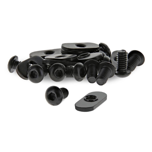 8020, 3393, 10 Series Bolt Combo, 1/4-20 x 0.5 Inch Button Head Socket Cap Screw with Slide in Economy T-Nut Steel Hardware 80/20 Nuts and Bolts S...