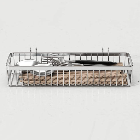 kaileyouxiangongsi Drawer Organizer, Silverware Organizer for Kitchen, Utensil Mesh Drawer Organizer for Chopsticks/Spoon/Fork/Knife, 304 Stainles...