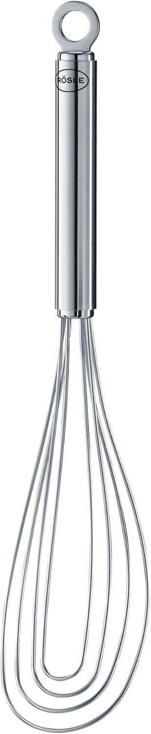 Roesle Stainless Steel Flat Whisk, 4 Wire, 10.6-inch...