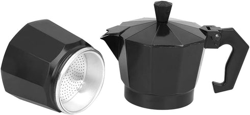 Oumefar 6 Cup Coffee Maker, Italian Coffee Maker, Coffee Maker, Coffee Maker Tool, Quick Pot for Home Office (Black)...