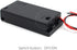 2 AA Battery Holder with Leads Wires ON/Off Switch and Screw Cap Case Back Cover Connection 2 Slots x 1.5V 3 Volt Battery Spring Clip Storage Box ...