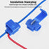 180Pcs Quick Splice Wire Connectors, Solderless Snap Wire Connector, Electrical Wire Splice Connector, Insulated Wire Crimp Connectors Terminal Jo...