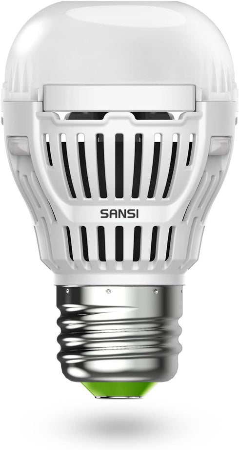 SANSI Dusk to Dawn Outdoor LED Light Bulb, 8W (60W Equivalent), 5000K Daylight 800 Lumen Sensor LED Bulb, A15 E26 Base Automatic On/Off Outdoor Li...