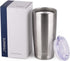 SUNWILL Travel Coffee Tumbler 20 oz, Stainless Steel Mug with Lid, Insulated Cup for Water, Tea, Hot and Cold Drinks, Silver...
