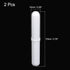 MECCANIXITY Magnetic Stirrer Mixer Stir Bar Rod 70mm(2.76") with Ring Shape PTFE Coating Magnet White for Laboratory Pack of 2...