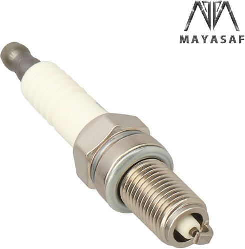 MAYASAF Spark Plugs 3481 Automotive Replacement Ignition Plug for Honda 2003-09 VTX1300S 2010-16 Fury, for Vicotry 07-16 Hammer Seat type Flat, Th...