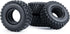 RCLIONS 4pcs Rubber Micro 1" RC Wheel Tyres Tires with Foam Insert for All 1/24 Axial SCX24 AXI00001,AXI00002,AXI90081 Deadbolt RC Crawler Truck C...