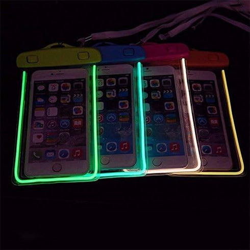 Maximalpower Universal Waterproof Case Dry Bag Pouch Glow in Dark for Cell Phone iPhone X 4,5,6,7,8 and Plus, Samsung Galaxy Note 4,5,6,8 S8/S8 Pl...