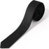 Skinny Ties Black Ties For Men and Women Solid Pure Color 1.58" (4CM) Plain Formal Slim Neckties...