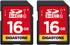 Gigastone 16GB SDHC Memory Card, 2 Pack Premium Series, Transfer Speed Up to 80MB/s for Photos, Videos, Music, Files, Camcorder, Camera, PC, Class...