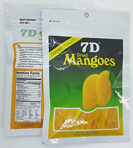 Naturally Delicious 7D Mangoes Tree Ripened Dried Mango 2 pack...
