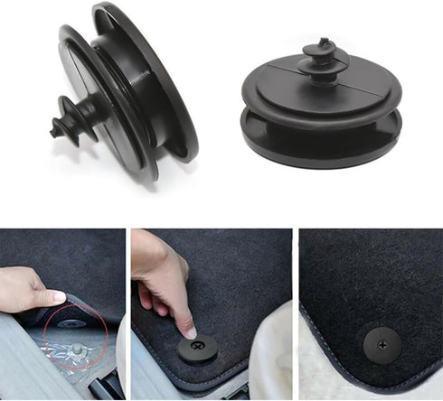 10PCS Car Floor Mat Retainers,Anti-Slip Black Nylon Car Mat Clips Holder Clamps for Fastening Car Carpet,Suitable for Car Truck SUV RV Van (10PCS)...