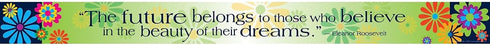 BARKER CREEK Double-Sided Border with Inspirational Quote, Italy Fiori Bellissimi, for Bulletin Boards, Reception Areas, Halls, Break Rooms, Offic...