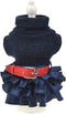Winter Warm Dog Sweater Dress Tutu Skirt Pet Cat Knitted Clothes for Small Medium Dog Girls (X-Large, Blue)...