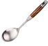 REDANT Stainless Steel Big Serving Spoons for Cooking - Metal Basting Spoon With Wooden Handle - Large Kitchen Spoon For Cooking,Mixing, Serving, ...