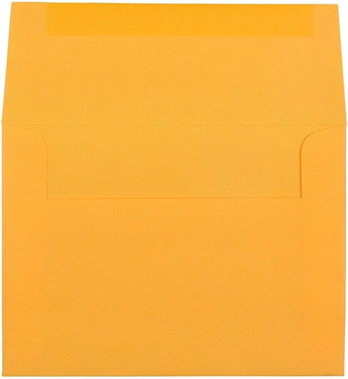 JAM PAPER A6 Colored Invitation Envelopes - 4 3/4 x 6 1/2 - Ultra Orange - 50/Pack...