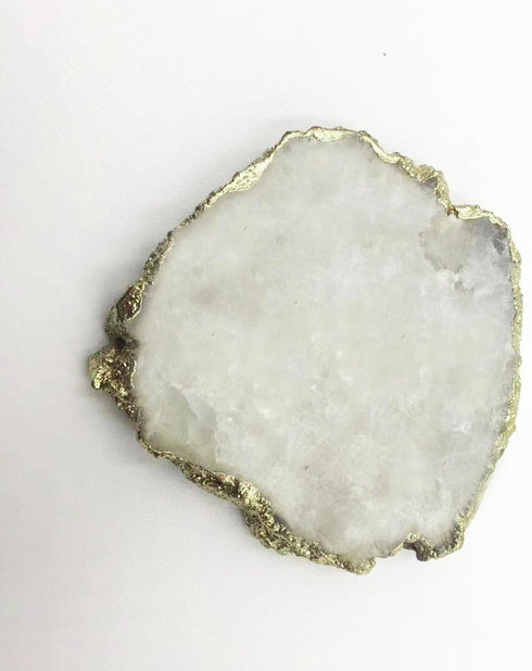 Crystal Phone Grip & Stand Clear Druzy Healing Natural Stone Crystal Phone Accessory (White)...
