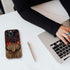 DJSOK Case Compatible with iPhone 15 Plus,Creative Wood Grain American Flag Deer Phone Case Colorful Fall Protection Shell Hybrid 2-Layer Hard She...
