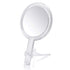 Double Sided 1x - 7X Magnification Hand Held Makeup Mirror with Adjustable Stand,clear (7X)...