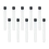 10pcs 16x150mm Glass Test Tubes, 15ml Boro Clear Propagation Tube for Plants, Tube Vials Container with Black Screw Cap, Scientific Experiment Can...