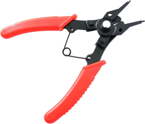 Snap Ring Pliers TAODAN 1Set 4 In 1 C Clips Removal Retaining Set for Automotive and Engine Repair, Interchangeable Jaw Head 45 90 and 180 Degree ...