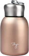 Gets Mini 9 oz Stainless Steel Water Bottle, 280ML Vacuum Insulated Water Bottle Leak Proof Sport Tumbler Cup Hot and Cold Water Bottle (Rose gold...